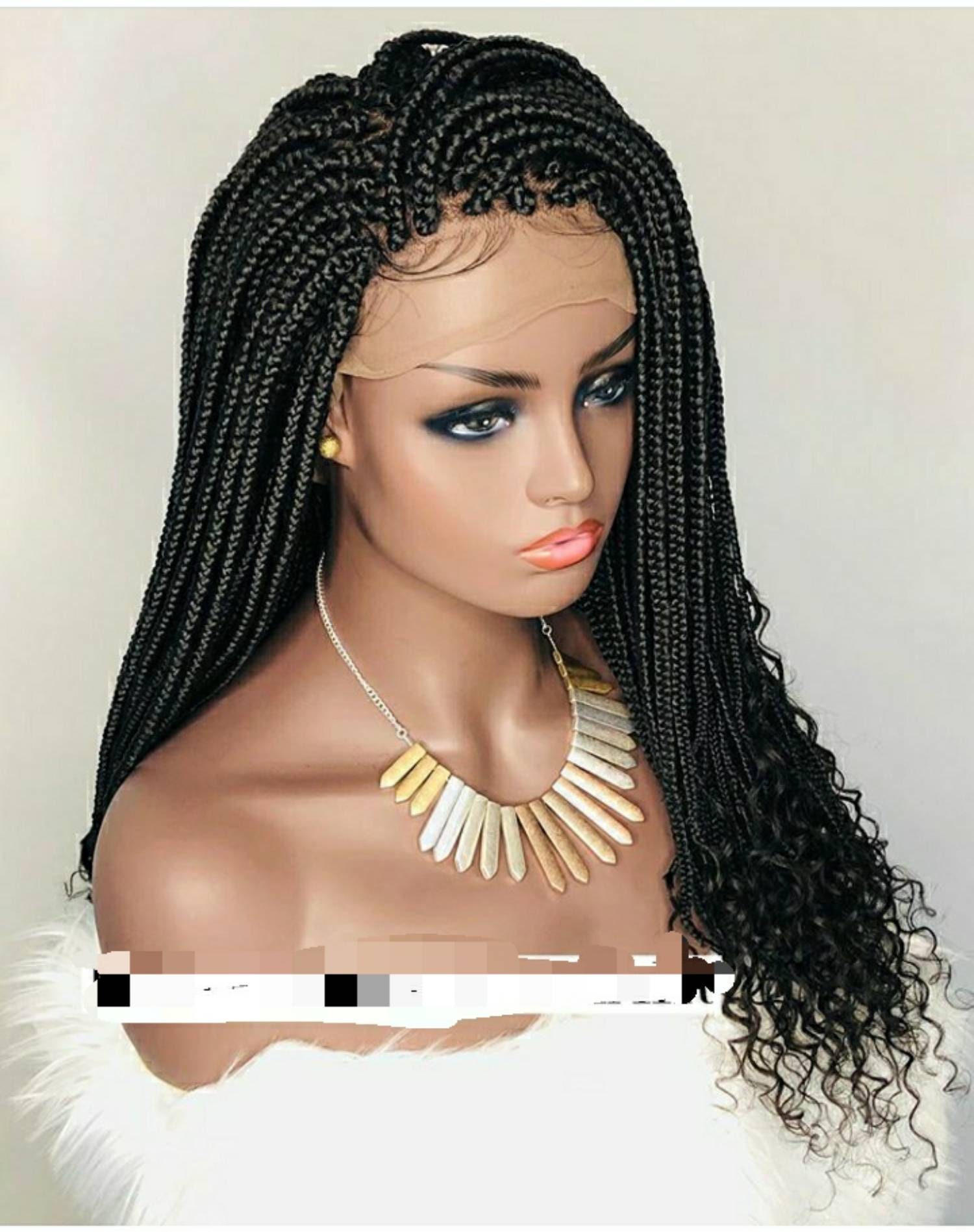 BRAIDED WIG. Full Lace Frontal braided wig. Nigeria woman Etsy