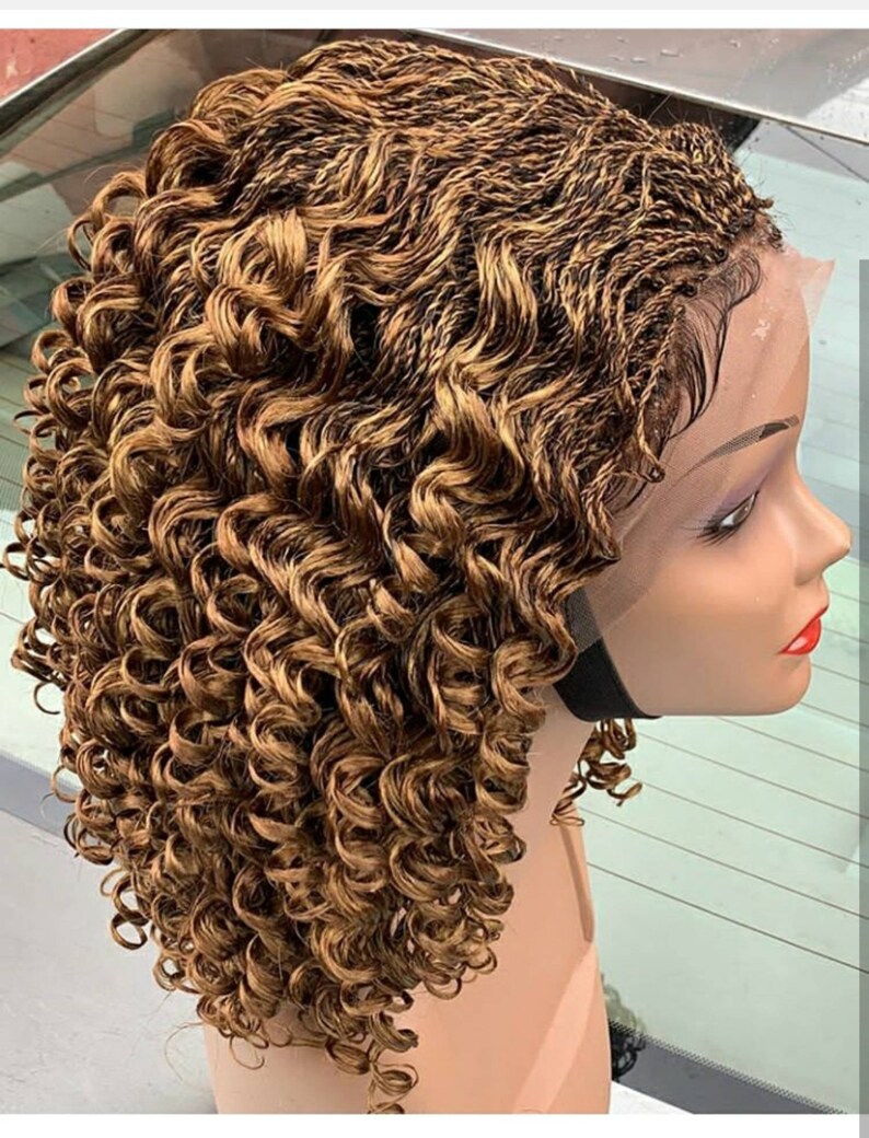 BRAIDED WIG. Full Lace Frontal braided wig. Nigeria woman Etsy