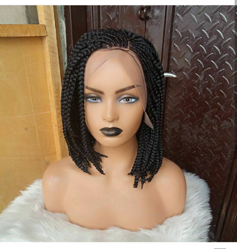 BRAIDED WIG. Full Lace Frontal braided wig. Nigeria woman Etsy