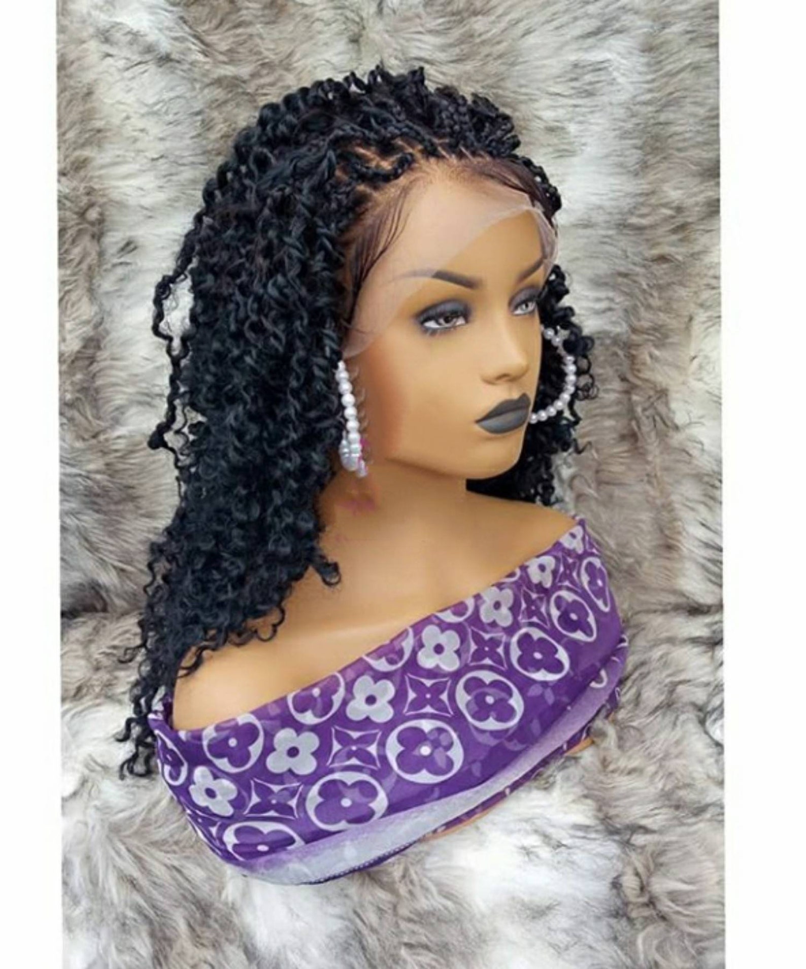 BRAIDED WIG. Passion twist Spring twist Full Front lace Etsy