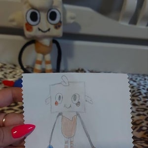 Room Decor, Soft Plush Toys. Custom Made According to Children&#39;s Drawing. Size 12 Inches,  inspired by Goob.