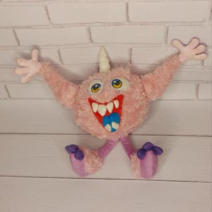 Custom monster. Room decor, soft plush toys. Personalized plush. Made to order.