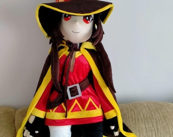 A custom-made plush toy. Megumin conosuba plush soft toy gift for happy birthday