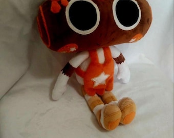 Kundenspezifische Plüschpuppe. "Dieses von ""Dandys World"" cosmoo inspirierte Kuscheltier ist aus einer Kinderskizze (30 cm) entstanden."