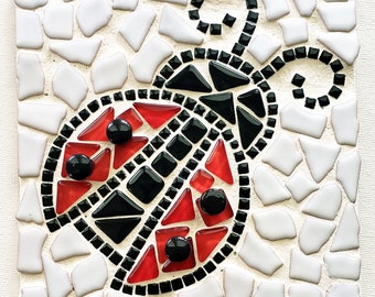 Lady Bug, Craft, Kit, Mosaic, gifts, Craft Kits for Adults, Pets, Insects, Mosaic art