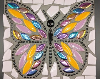 Handcrafted Mosaic Butterfly DIY Craft Kit, Beginner Mosaic Kit