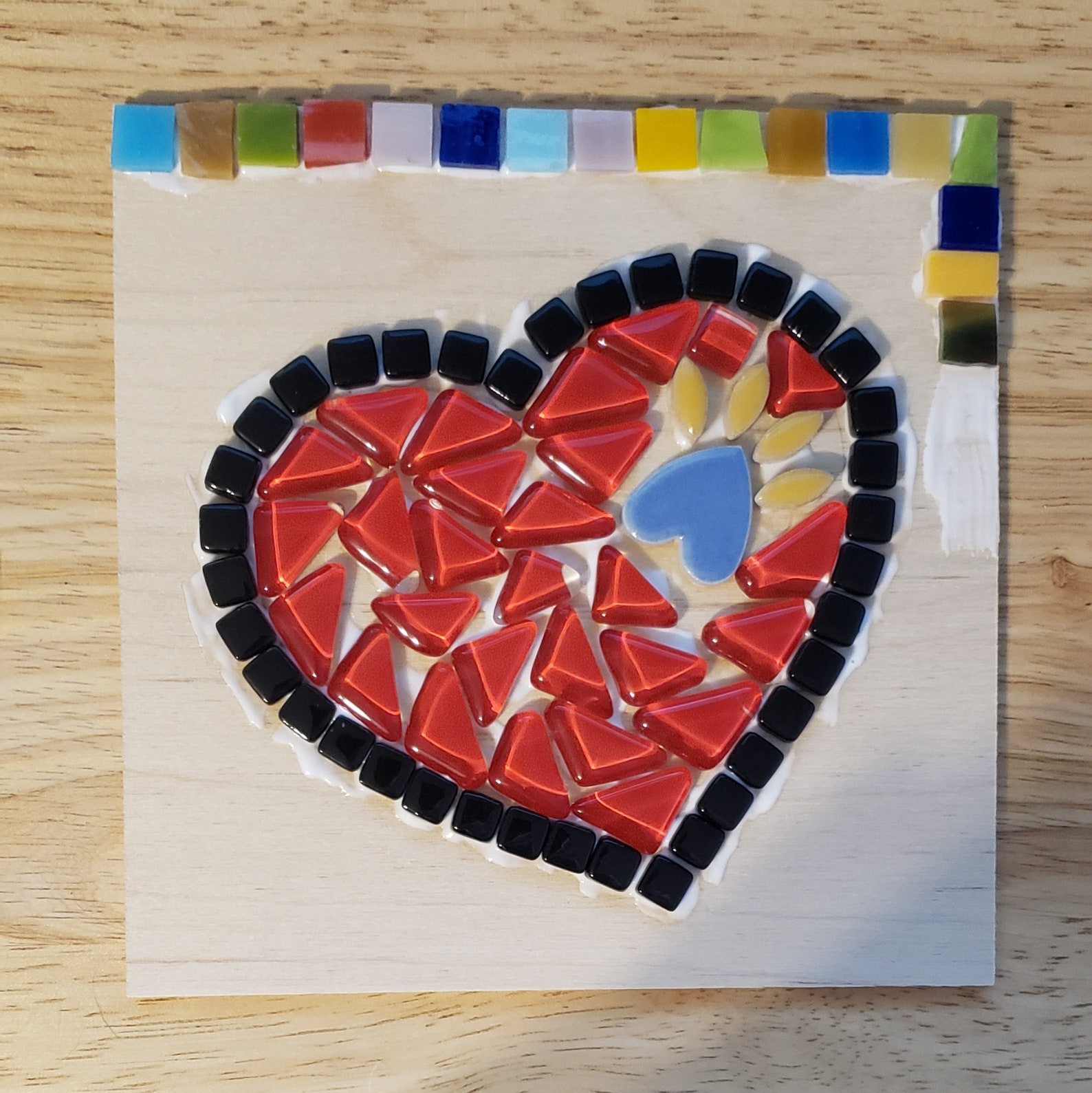 DIY Mosaic Kit Paw On My Heart Mosaic mocha grout Kit Etsy