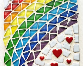 Rainbow, Love, Craft, Kit, Mosaic, Pride gifts, Craft Kits for Adults,