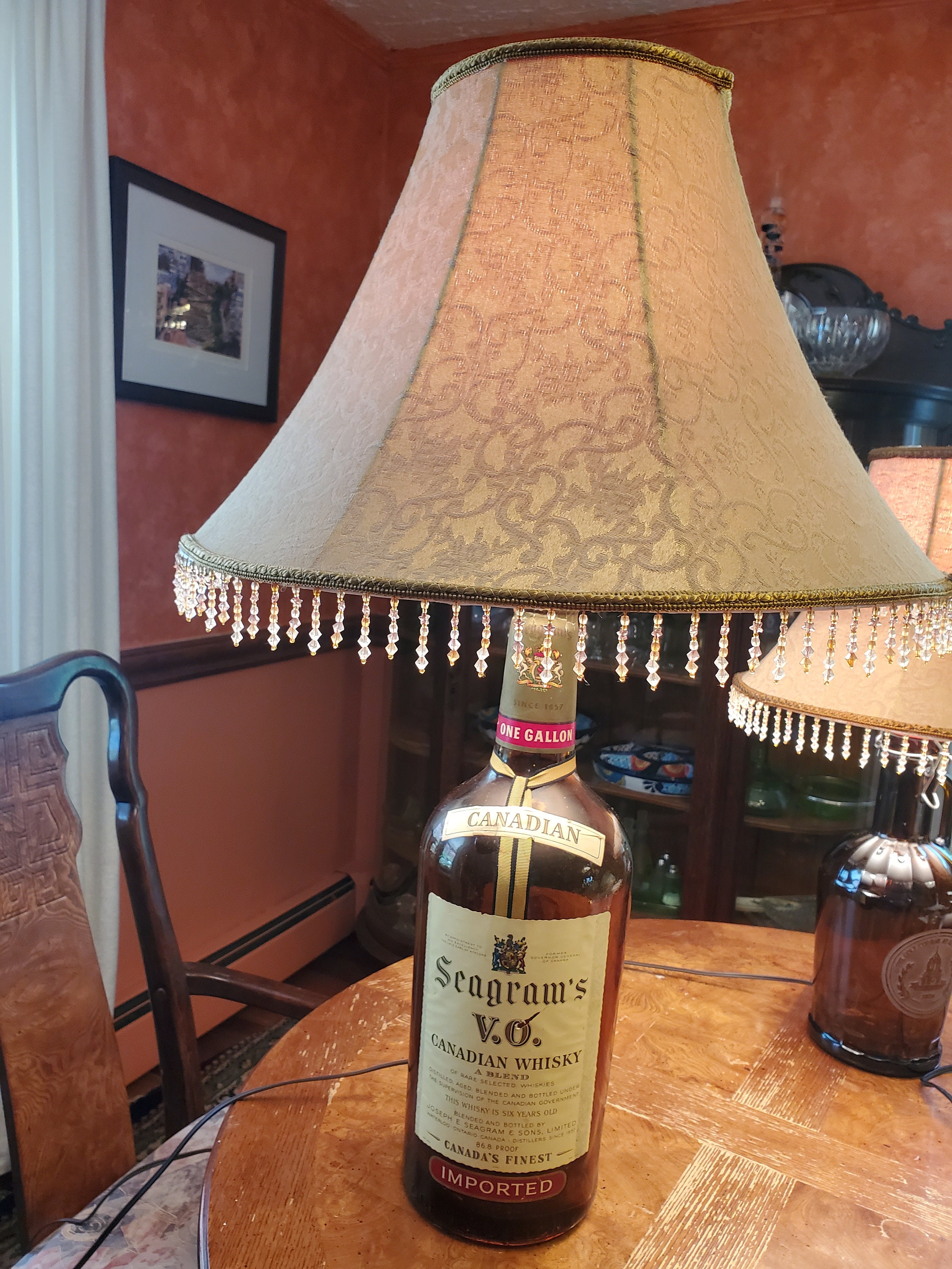 1960年代　Seagram's ウイスキー　ボトルランプ　ビンテージ　アメリカ 1960年代 Seagram's ウイスキー ボトルランプ ビンテージ アメリカ