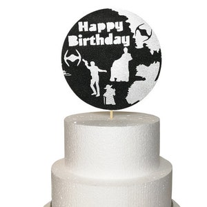 Grande 3D Death Star- Solo Luke C3P0 Star Wars Inspiré Personnalisé Happy Birthday Card Stock Cake Topper