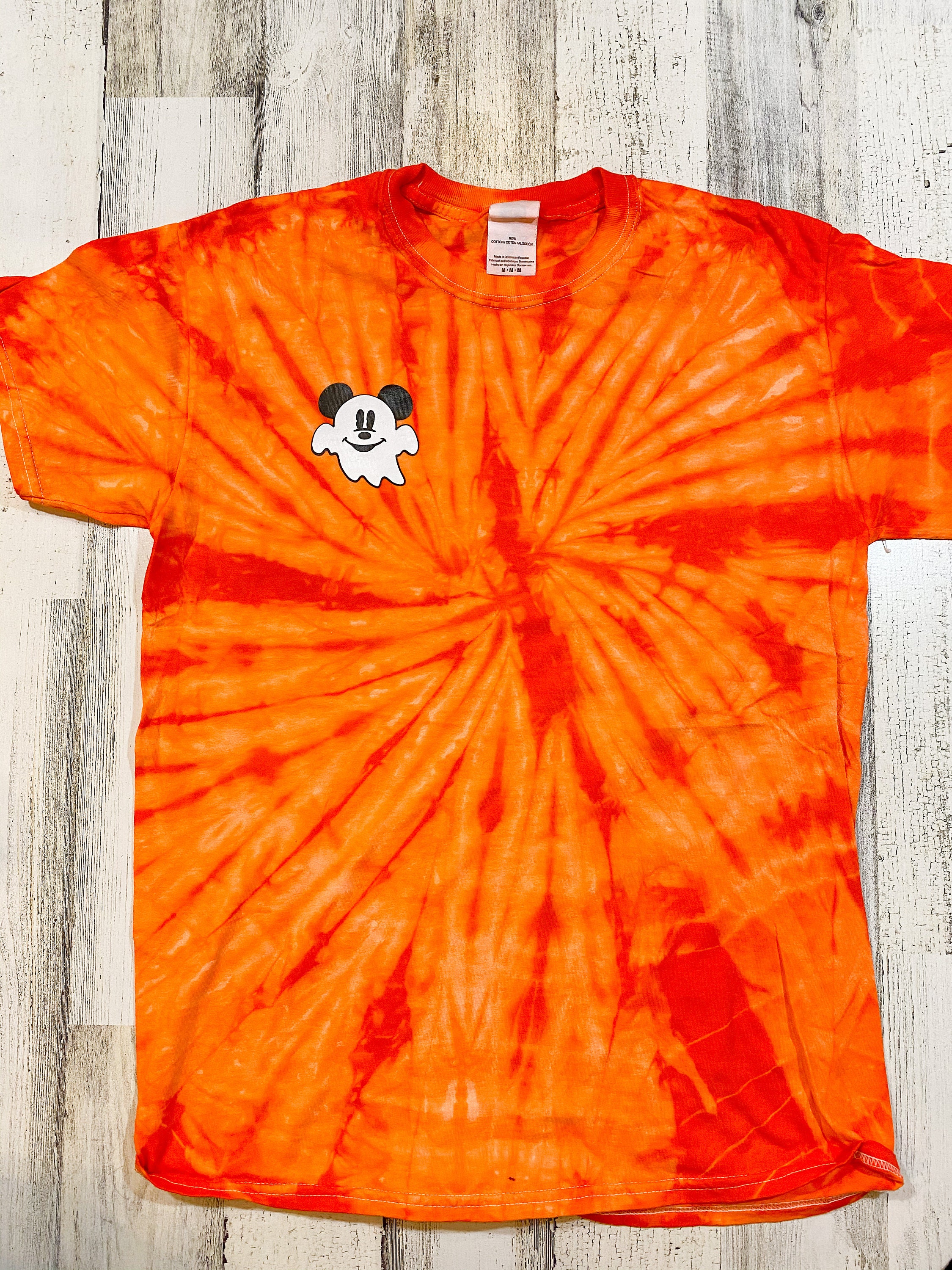 Ghost Mickey Tie Dye Shirt - Disney Halloween - Mickey Spooky Shirt ...