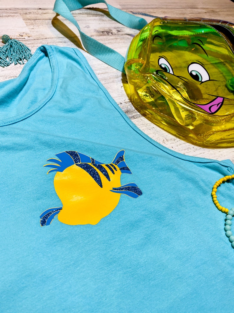 Flounder Shirt The Little Mermaid Tank Top Summer and Etsy