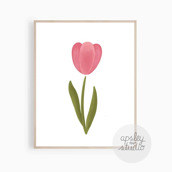 Flower Printable Art Instant Download Flower Wall Decor Etsy