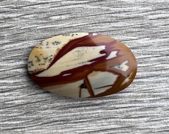 Owyhee Picture Jasper, 34.5x20.5x5.3mm, shoulder bezel 2.9mm