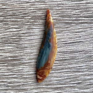 Blue Mountain Jasper, McDermitt, Oregon/ Nevada border, 48x12.5x4.5mm, shoulder bezel 3.0mm