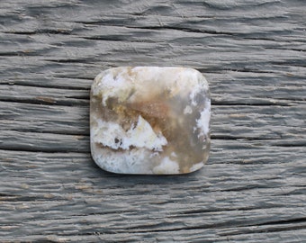 37x33x5.8mm Oregon Graveyard Point Moss Agate bezel 2.2mm