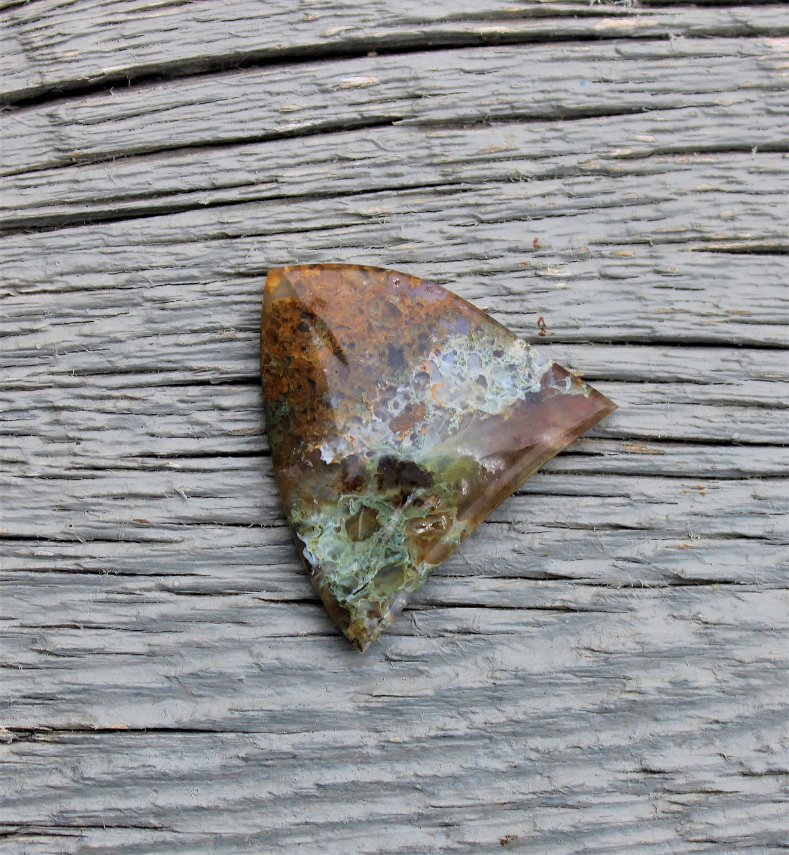 Graveyard Point Moss Agate Oregon 37x33x5.8mm bezel 2.2mm | Etsy