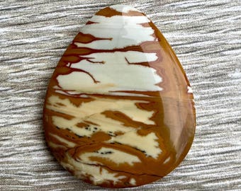 Owyhee Picture Jasper, 40.1x33.5x5.7mm, shoulder bezel 3.3mm