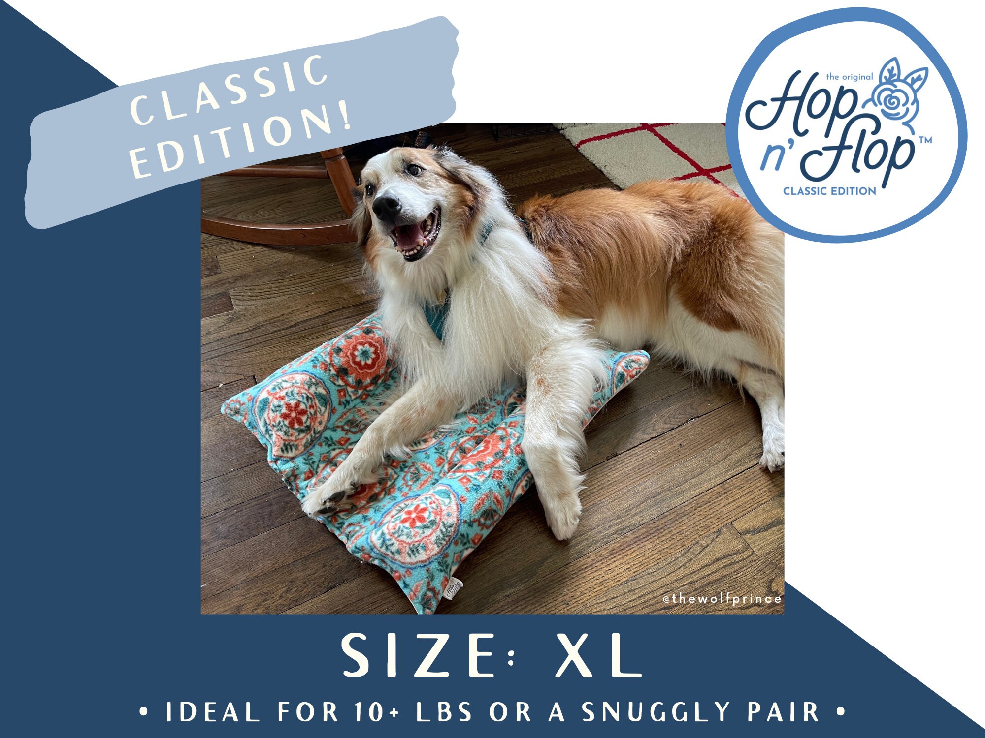 XL HOP N FLOP® | Classic Edition | Burrow Snuggle Bed for Rabbits, Gu…