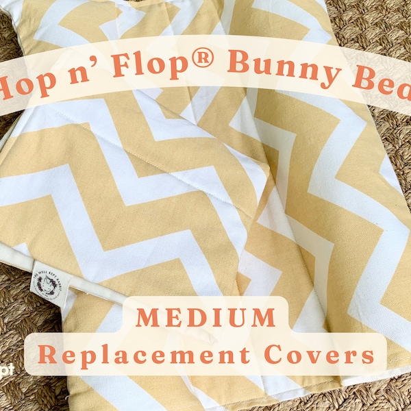 Medium Replacement Cover for HOP N FLOP® | Burrow Bed | Snuggle Bed for Bunny Rabbits, Guinea Pigs, Cats | product of Well Kept Rabbit®