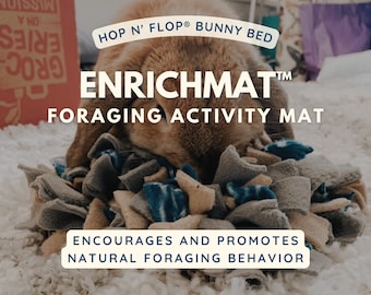 Seagrass EnrichMat™ | Snuffle Mat | Foraging & Enrichment Mat | Pre-Made or DIY Kits Available | Bunny Rabbits, Guinea Pigs | Activity Mat