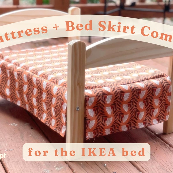 Mattress + Bed Skirt Combo for IKEA bed | for Bunny Rabbits, Guinea Pigs, Cats | a product of Well Kept Rabbit®