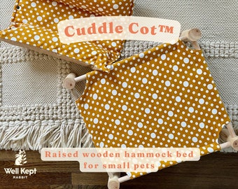 Cuddle Cot | Snuggle Bed for Bunny Rabbits, Guinea Pigs, Cats | a product of Well Kept Rabbit® | fits with Hop n' Flop