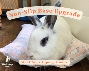 Non-Slip Base Upgrade for HOP N FLOP® | Snuggle Burrow Bed for Bunny Rabbits, Guinea Pigs, Cats | a product of Well Kept Rabbit®