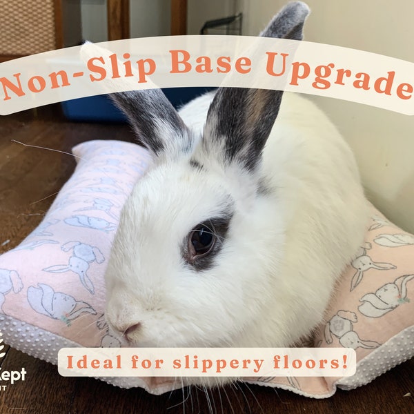 Non-Slip Base Upgrade for HOP N FLOP® | Snuggle Burrow Bed for Bunny Rabbits, Guinea Pigs, Cats | a product of Well Kept Rabbit®