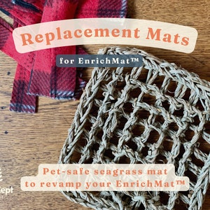 Seagrass Mat Replacements for EnrichMat™ | Snuffle Mat | Foraging & Enrichment| Bunny Rabbits, Guinea Pigs | Activity Mat | Well Kept Rabbit