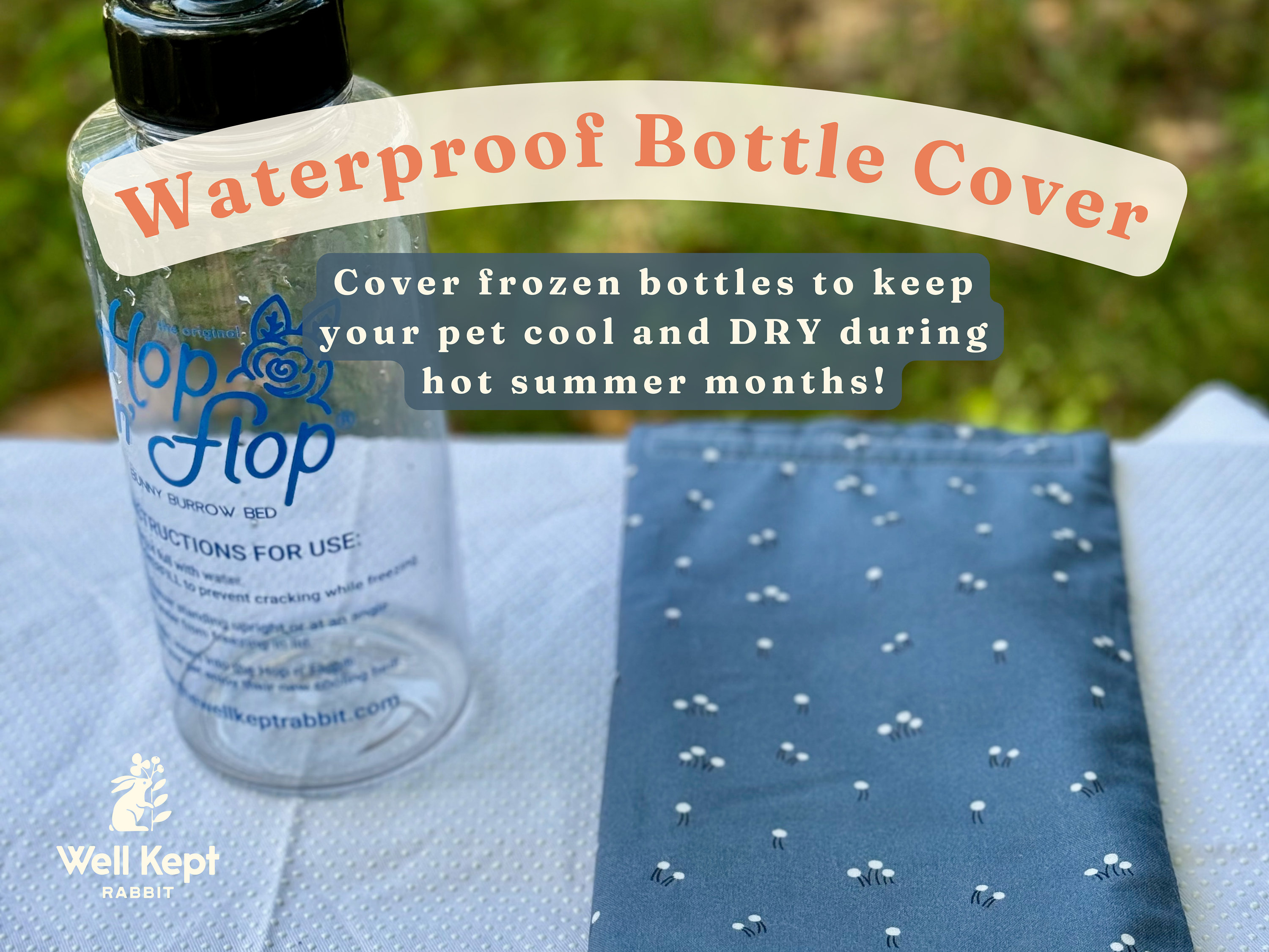 NEW Waterproof Frozen Water Bottle and Ice Pack Cover Cooling Summer for Bunny Rabbits Guinea Pigs Cat Well Kept Rabbit Etsy