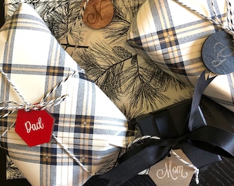 Wood Gift Tags-Set of 10|Personalized Reusable Gift Tags|Reusable Christmas Gift Tags|Wooden Gift Labels|Reusable Wood Personal Tags