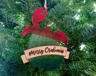 Merry Crabmas Christmas Ornament