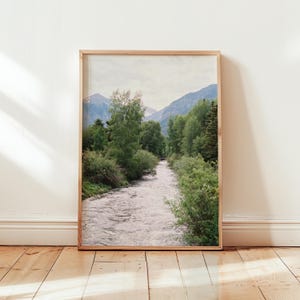 Telluride River DIGITAL DOWNLOAD, San Miguel River, Travel print, Wall art, Colorado poster, Telluride Art, Colorado art, Mountain town