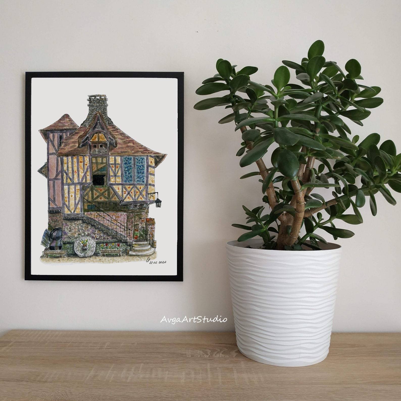 Charmed Old Medieval Home Village Argentan France of Original Etsy