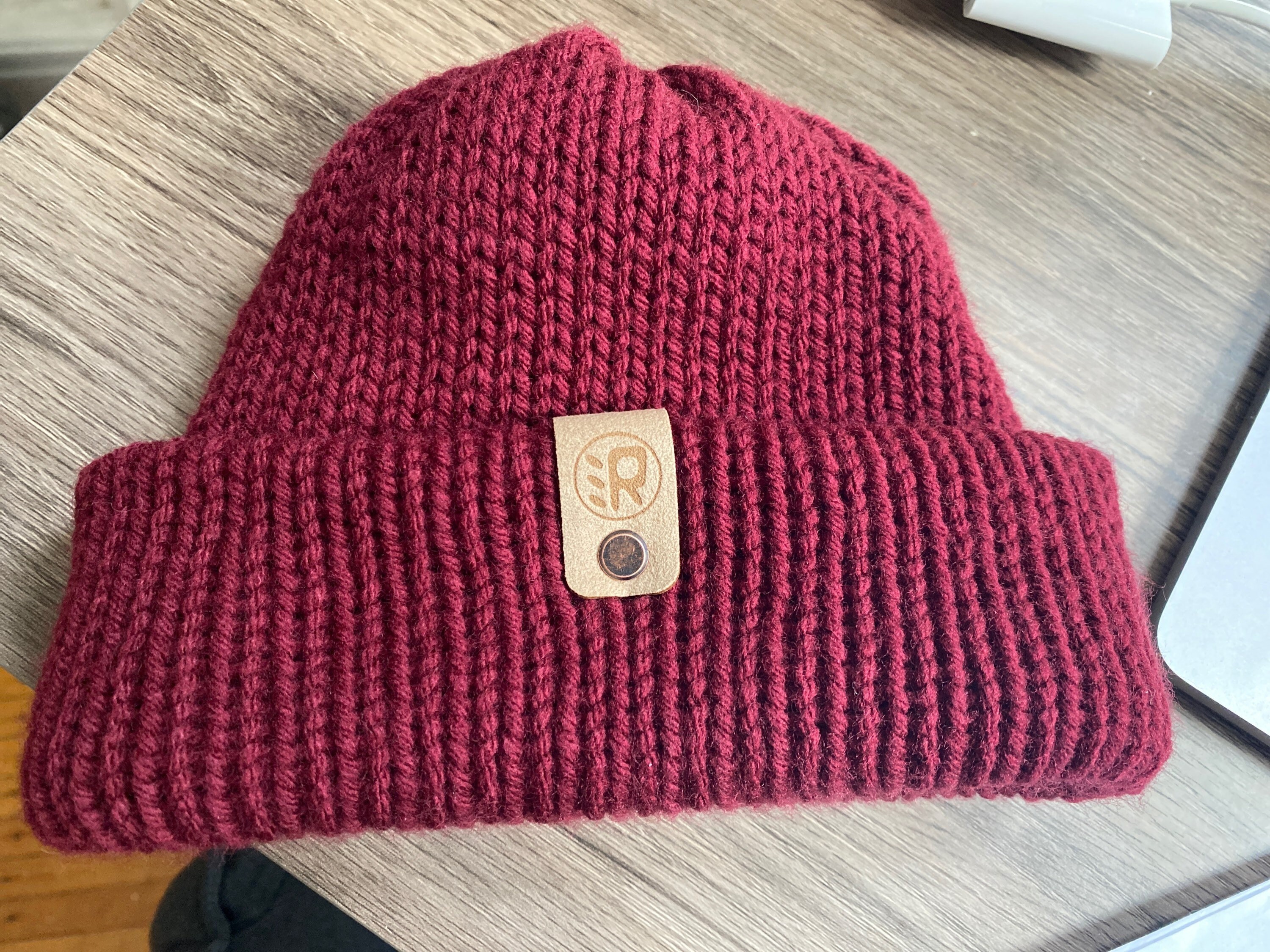 Maroon Fisherman Beanie | Etsy Singapore