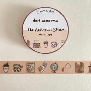 Donkere universiteiten - washi-tape, washi-tapecollectie, Witchy-washi-tape, papieren washi-tape liefde, magisch, magisch schattig briefpapier, milieuvriendelijke tapes
