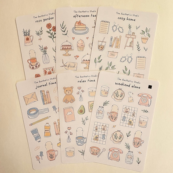 Mini Tickets Sticker Book - Aesthetic Stickers for Scrapbooking &  Bullet Journaling