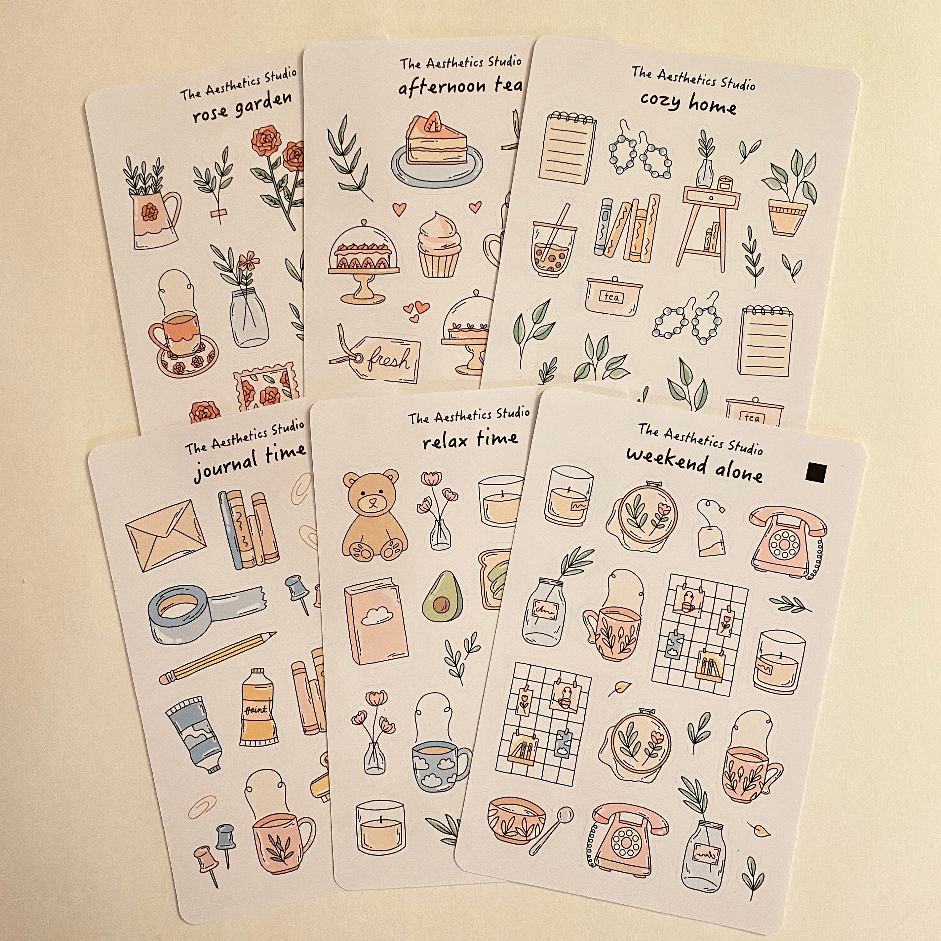 Cozy Home Sticker Sheet: Planner, Journal, Scrapbook Stickers - Etsy