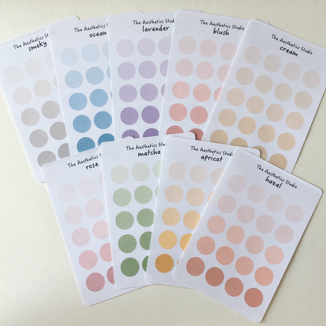 Dots Sticker Sheet - Bullet Journal Stickers, Planner Stickers ...