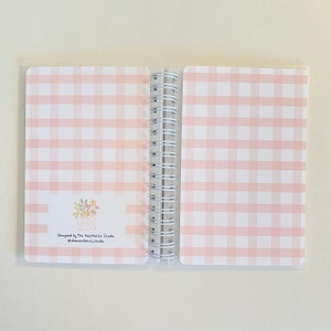 Pink Grid Reusable Sticker Book: 4x6 Album with Release Paper