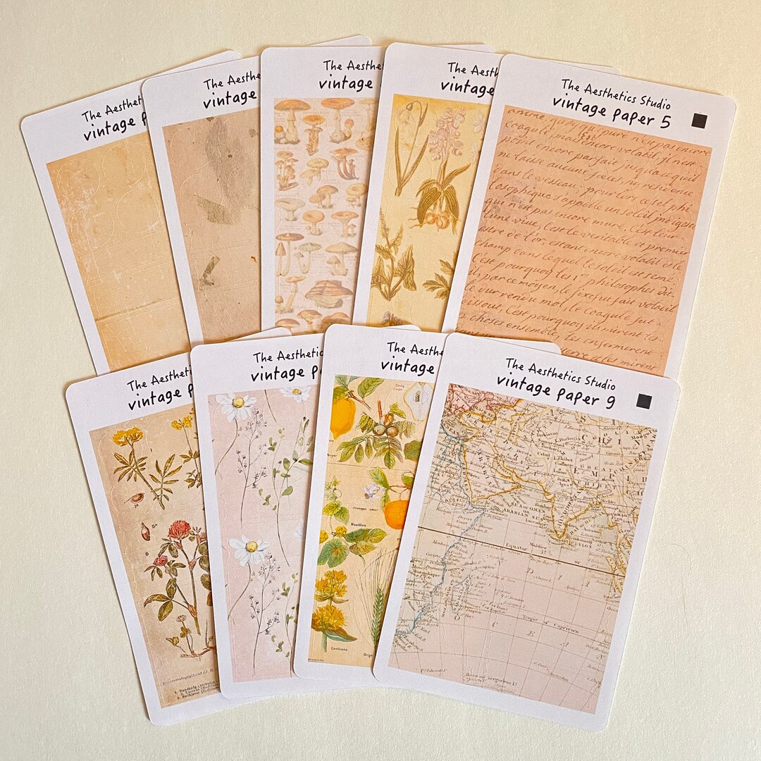 Vintage Papers 1/2 Sticker Sheet - Bullet Journal Stickers, Planner ...