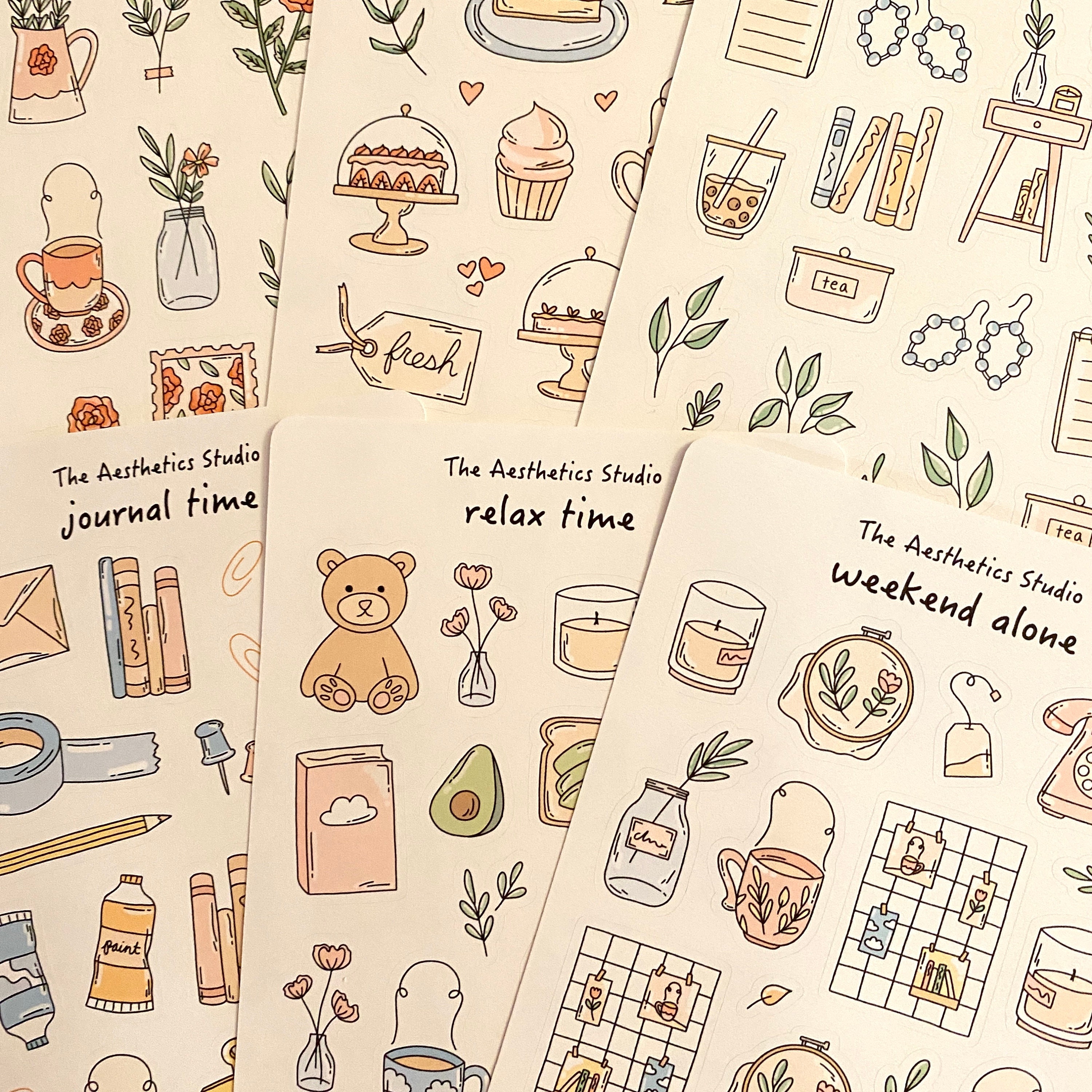 Cozy at Home Sticker Sheet Bullet Journal Stickers, Planner Stickers,  Scrapbook Stickers, Vintage Stickers, Decorative Stickers, Hygge 