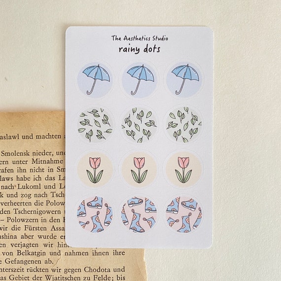154 TINY FLOWER STICKERS FOR Journals or Anywhere.Summer Stickers.Bujo  Stickers