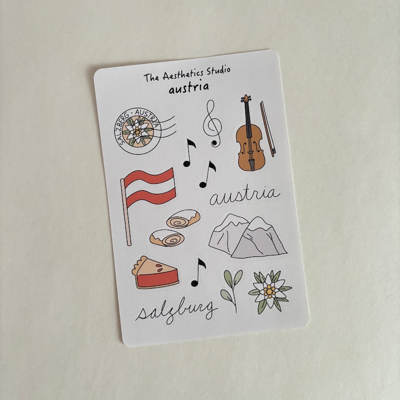 Travel Europe Sticker Sheet: Scrapbooking Stickers - Etsy