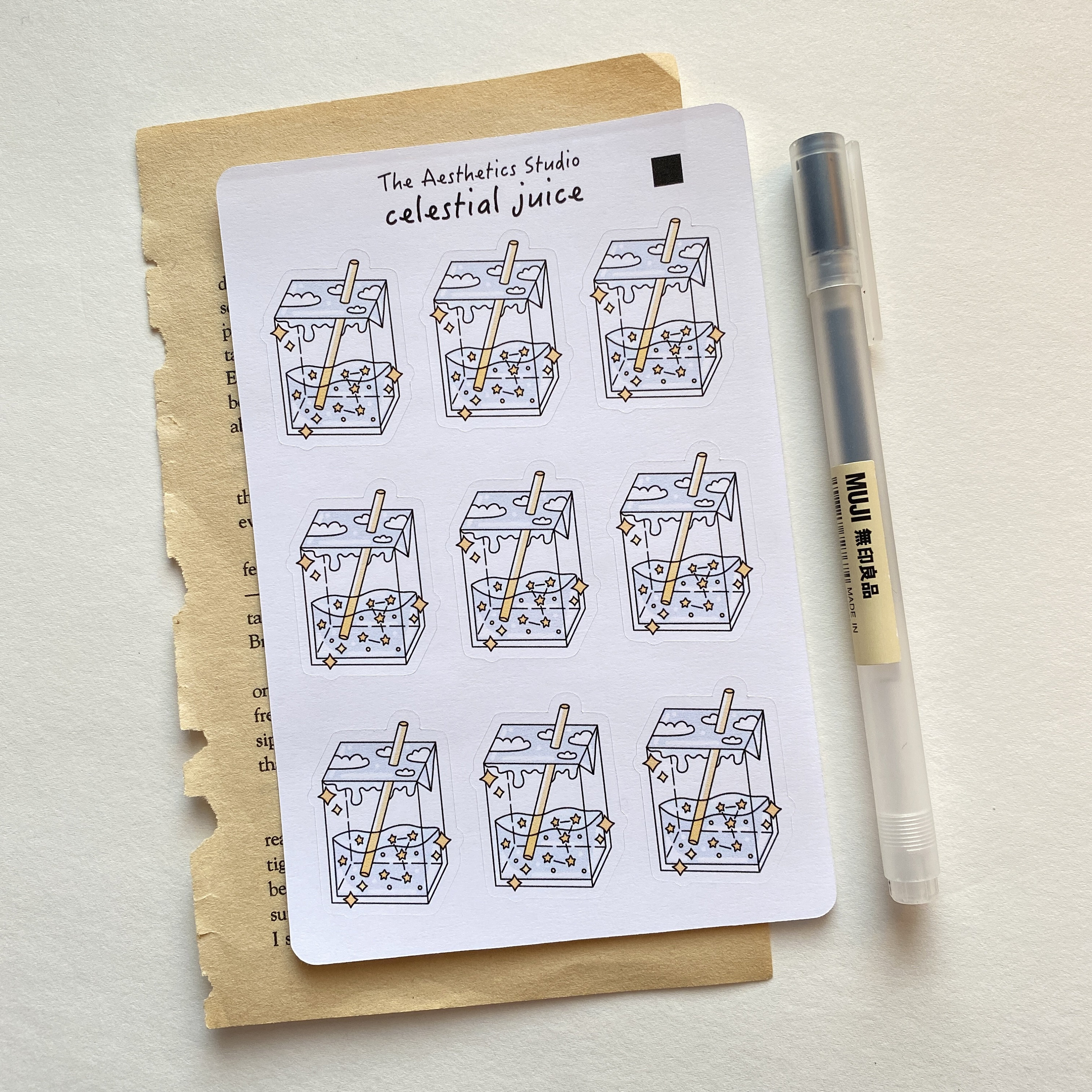 aesthetic sticker sheet bullet journal stickers planner etsy