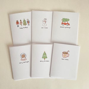 magische handgemaakte winterwenskaart - koffiekaart, grappige kaart, beterschap, gefeliciteerd, milieuvriendelijk, schattig