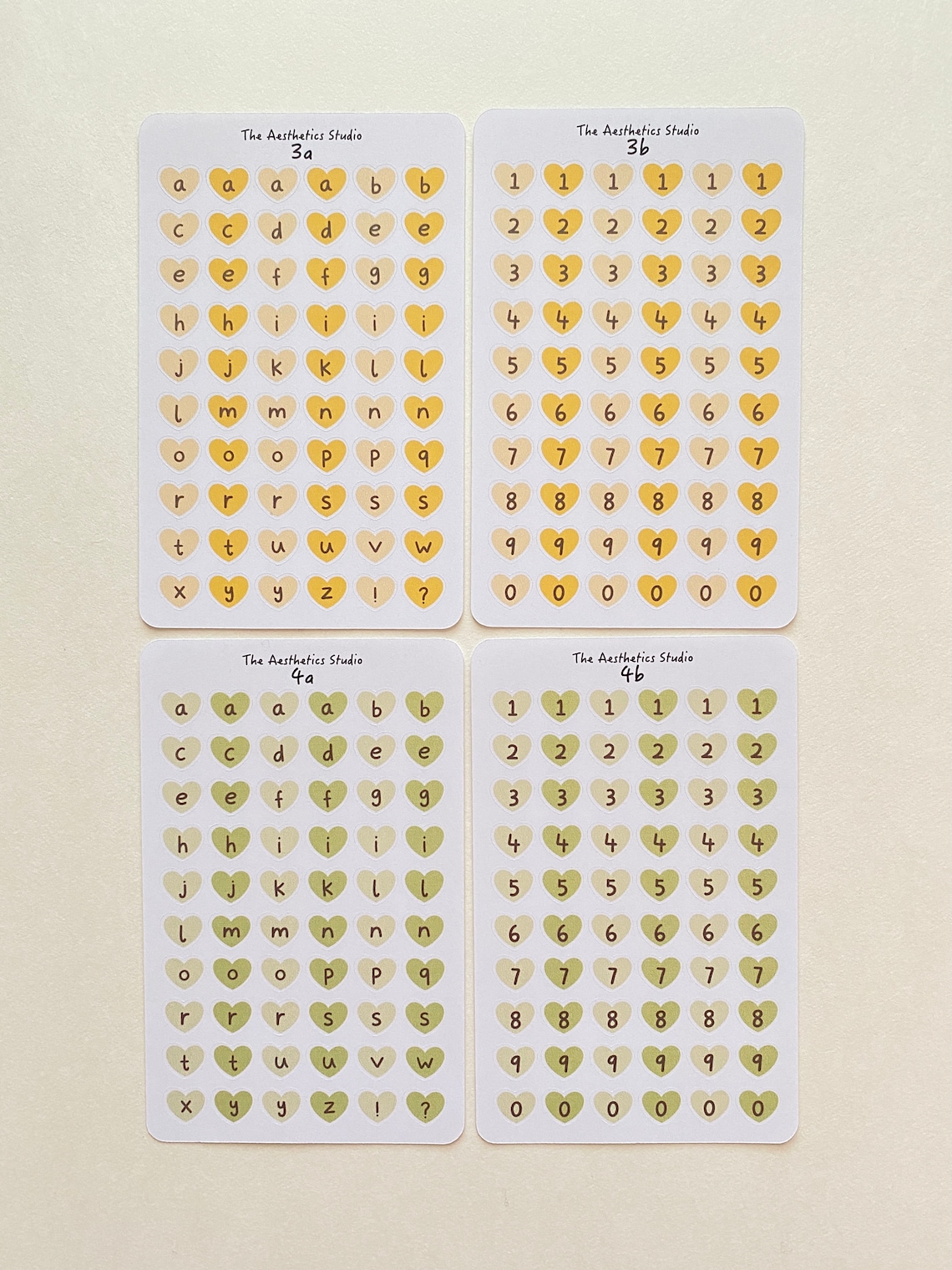 Alphabet & Numbers Sticker Sheet - Bullet Journal Stickers, Planner ...