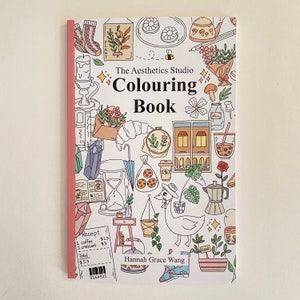 The Aesthetics Studio Colouring Book - colouring, coloring therapy, adult colouring book, gifts for her, cute colouring doodles