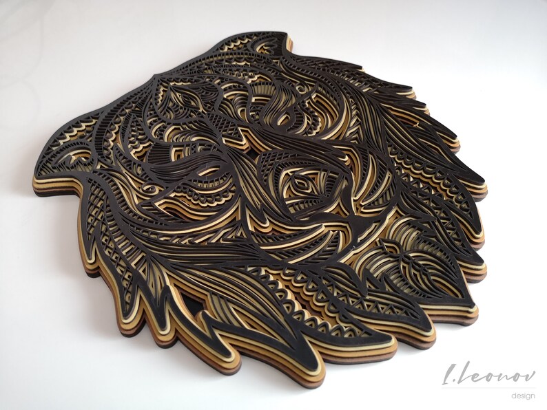 Multilayer Laser cut file Dxf file for laser cut Scroll ...
